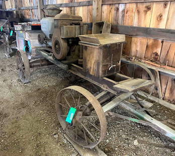 Niagra Orchard Sprayer w/ New Way Engine: 2 HP New Way Engine, on steel wheels. This Lot must be picked up in Tidioute, PA on September 18 - 22.