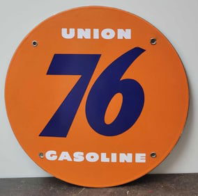 Union 76 Gasoline Porcelain Sign (TAC)