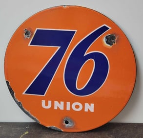 Union 76 Porcelain Truck Door Sign (TAC)