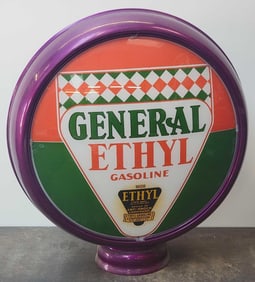 General Ethyl Gasoline w/Logo 15" Single Globe Lens (TAC)