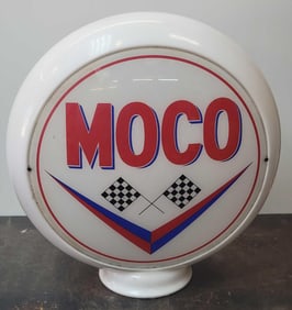 MOCO w/Crossed Checked Flags Logo 13.5" Globe Lenses (TAC)