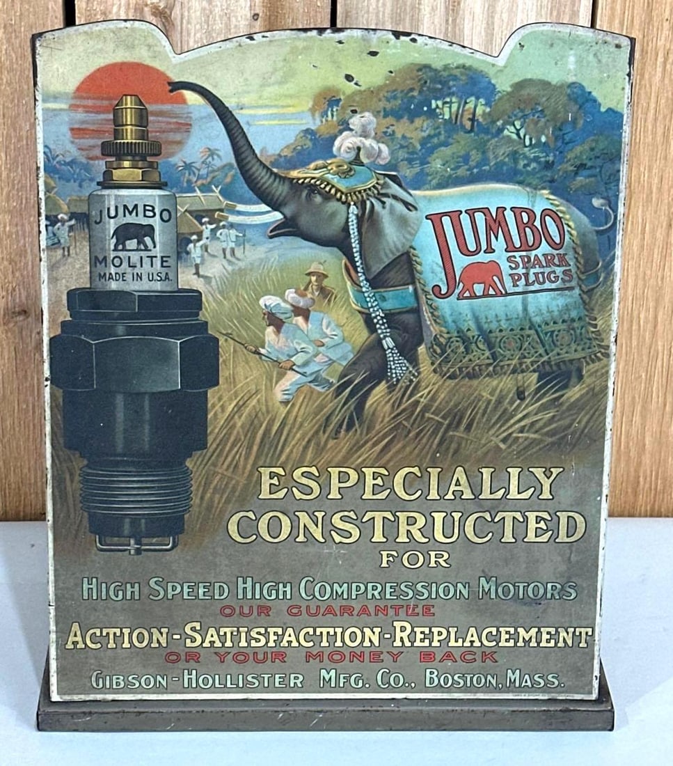 Jumbo Spark Plugs w/Logo Metal Point of Sale Display Cabinet (TAC) (1 of 7)