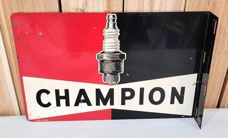 Champion (spark plugs) Metal Flange Sign (TAC)