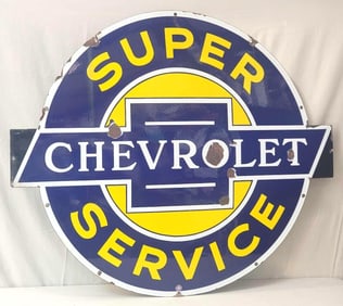 Super Chevrolet Service Porcelain Sign (TAC)