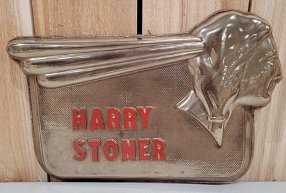 (Pontiac) Harry Stoner Embossed Plastic Sign (TAC)