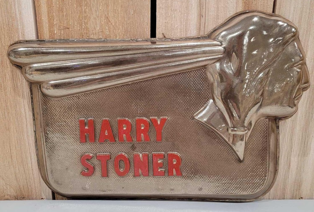 (Pontiac) Harry Stoner Embossed Plastic Sign (TAC) (1 of 4)