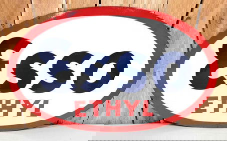 Esso Ethyl Porcelain Sign (TAC)