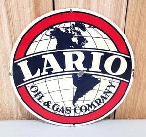 Lario Oil & Gas Company w/Logo Metal Truck Door Sign (TAC)