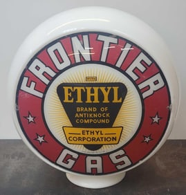 Frontier Gas w/Ethyl Logo 13.5" Globe Lenses (TAC)