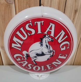 Fantasy Mustang Gasolene Globe