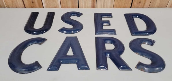 USED CARS Porcelain Letters