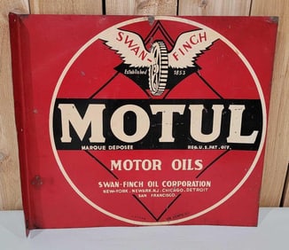 Motul Motor Oils w/Logo Metal Flange Sign (TAC)