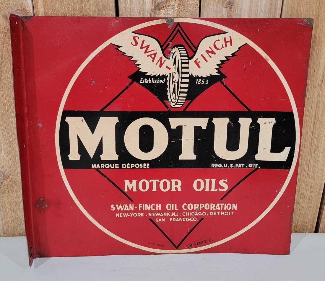 Motul Motor Oils w/Logo Metal Flange Sign (TAC) (1 of 4)