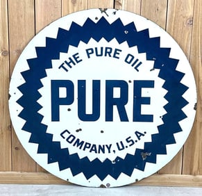 Pure w/Sawtooth Logo Porcelain Sign (TAC)