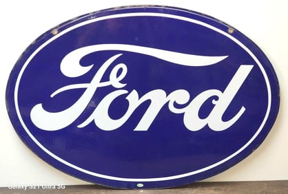 Ford Porcelain Oval Sign (TAC) (medium)