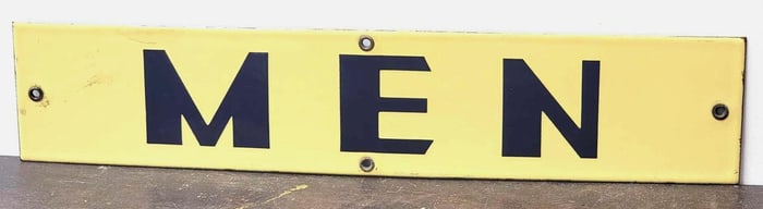 (Richfield) Men Porcelain Restroom Sign (TAC)