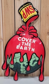 Sherwin Williams "Cover the Earth" Porcelain Sign (TAC)