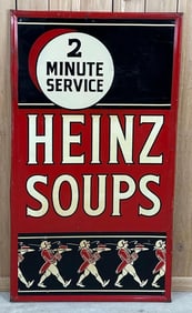Large Heinz Soups "2 Minute Service" Metal Sign (TAC)
