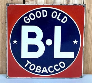 Good Old B-L Tobacco Porcelain Sign (TAC)