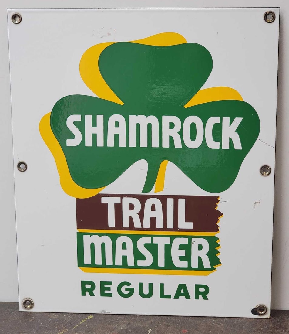 Shamrock Trail Master Regular Porcelain Pump Sign (TAC) (1 of 3)