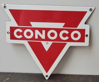 Conoco (Oil Rack) Porcelain Sign (TAC)