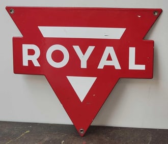 Royal (gasoline) Porcelain Pump Sign (TAC)
