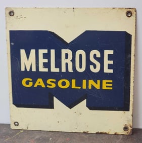 Melrose Gasoline Metal Pump Sign (TAC)