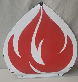 (Standard Oil) Porcelain Flame for Identification Sign (TAC)