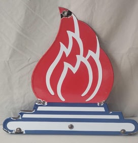 (Standard) Diecut Porcelain Flame for Identification Sign (TAC)