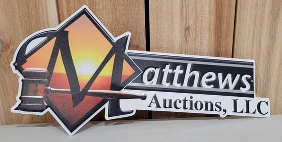 Matthews Auctions, LLC Metal Sign (TAC) for St. Judes