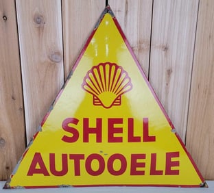 Shell Autooele w/Logo Porcelain Sign (TAC)