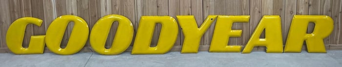 Goodyear Porcelain Letters