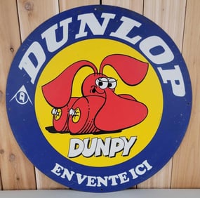 Dunlop "Dunpy" En Vente Ici Metal Sign (TAC)