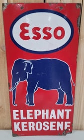 Esso Elephant Kerosene Porcelain Sign (TAC)