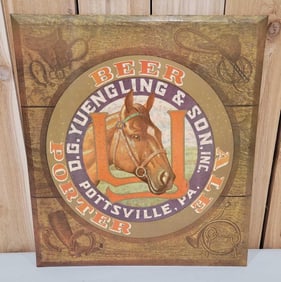 D.G. Yuengling & Son Inc. Beer-Porter-Ale Celluloid Sign