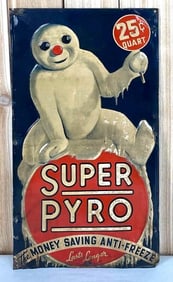 Super Pyro Anti-Freeze w/Logo Metal Sign (TAC)
