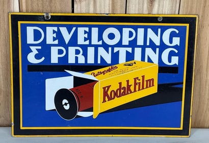 Kodak Film Developing & Printing Porcelain Sign (TAC)