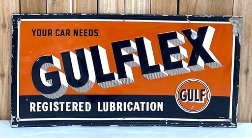 Gulflex "Register Lubrication Metal Sign (TAC)