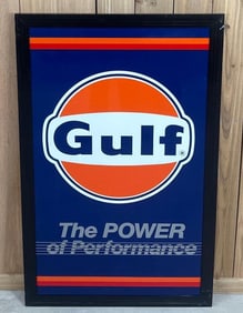 Gulf "The Power of Performance" Metal Sign (TAC)
