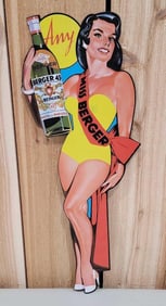 Miss Berger Pin-up Girl Metal Sign (TAC)