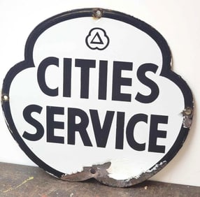 Cities Service w/Logo Porcelain Sign (TAC)