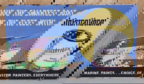Interlux Marine Paints w/Graphics Porcelain Sign (TAC)