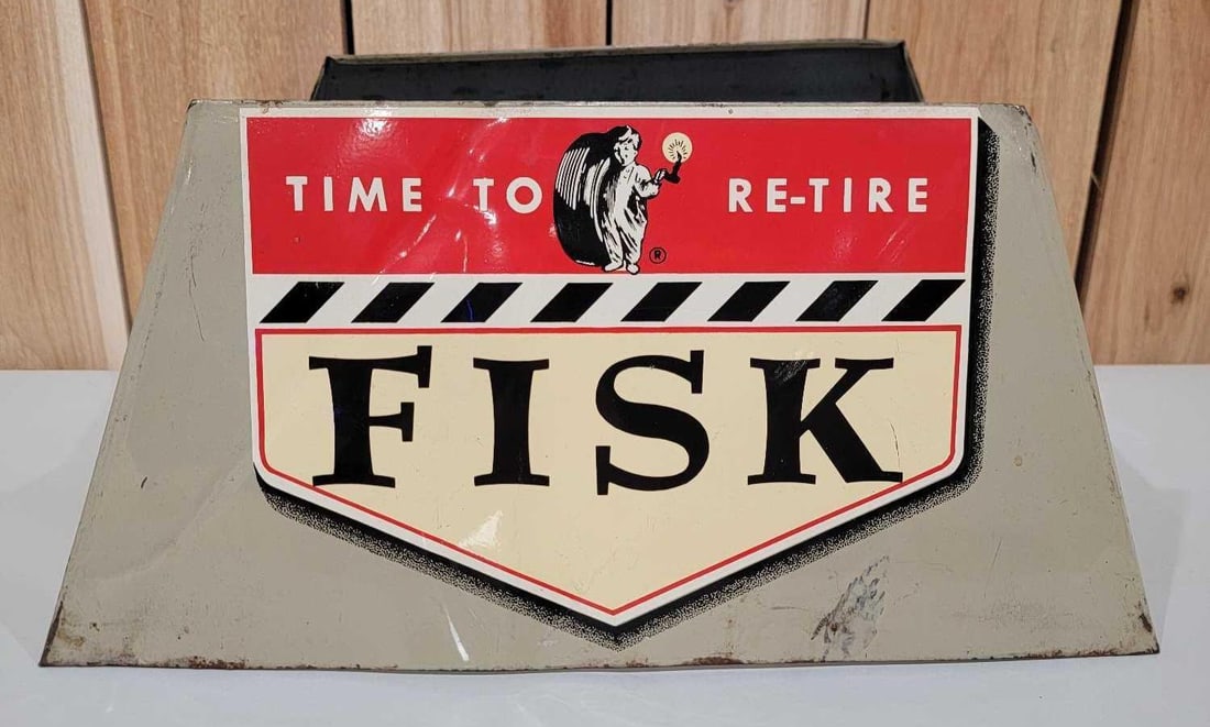 Fisk "Time to Re-Tire" w/Logo Metal Tire Stands (TAC) (1 of 4)