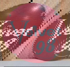 Velvet 98 Porcelain Pump Sign (TAC)