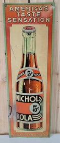 Nichol Kola "America's Taste Sensation" Metal Sign (TAC)
