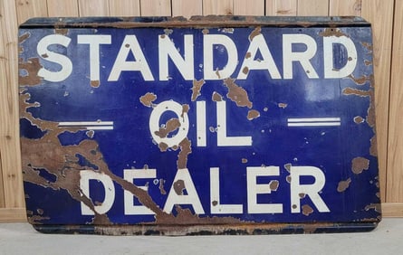 Standard Oil Dealer Porcelain Identification Sign
