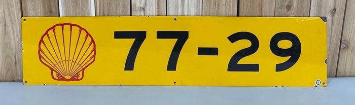 (Shell) Logo Well Marker Porcelain Sign (TAC)