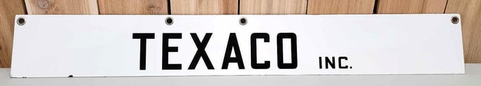 Texaco Inc. Porcelain Sign (TAC)