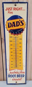 Dad's Rootbeer Metal Thermometer (TAC)