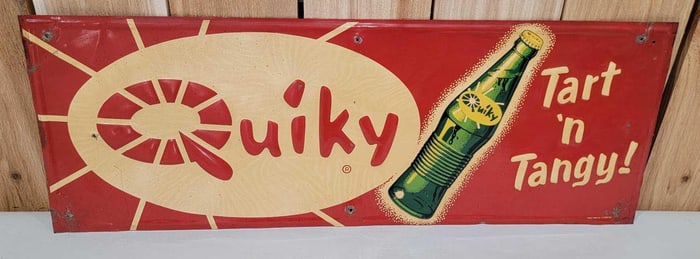 Quiky w/Bottle Metal Sign(TAC)